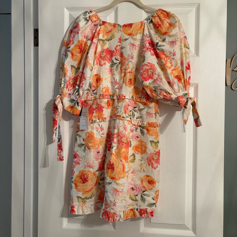 Floral Puff Sleeve Dress - Picture 6 of 6